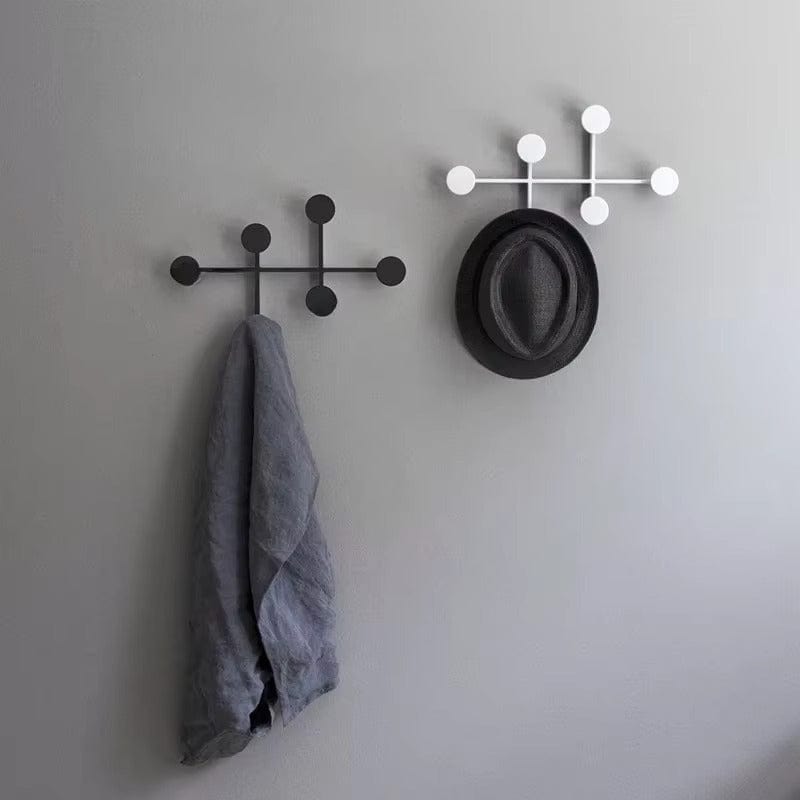 My Store Noir Porte Manteau Mural Rond noir