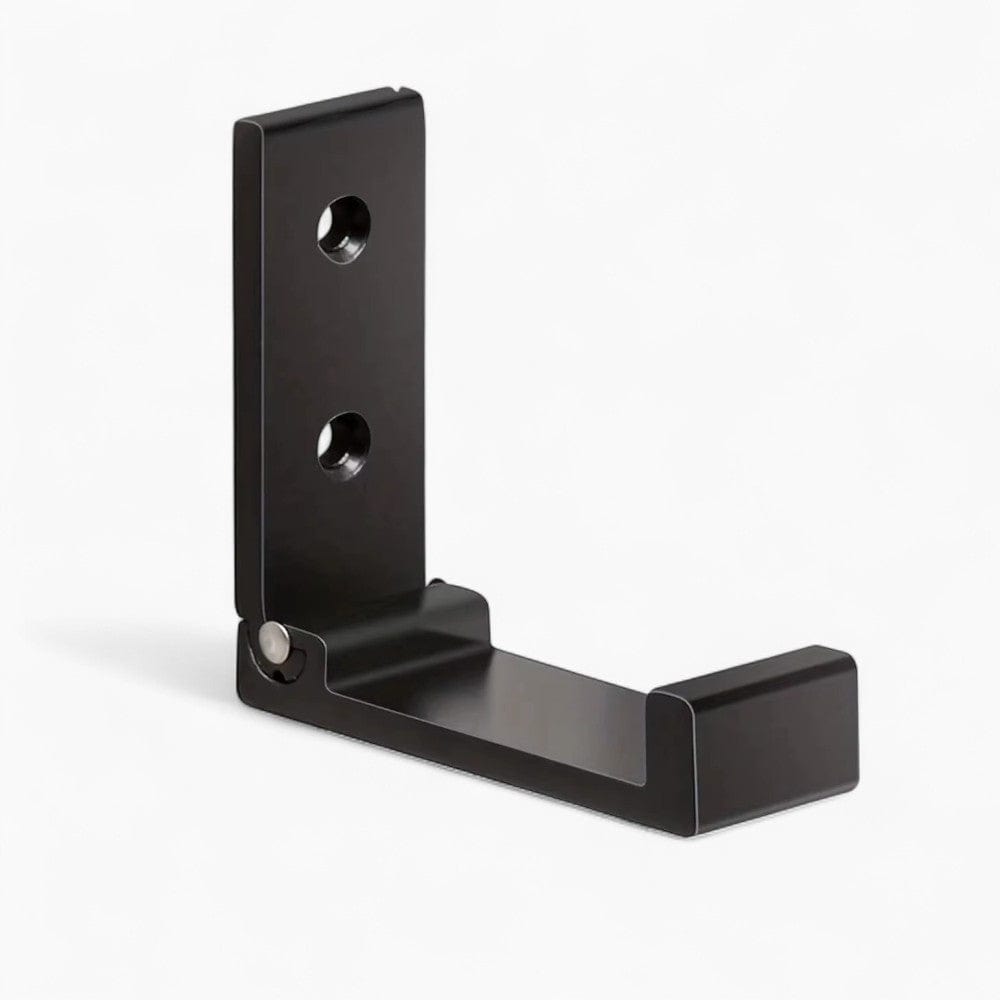 My Store Noir Porte Manteau Patere 4 pliantes noir