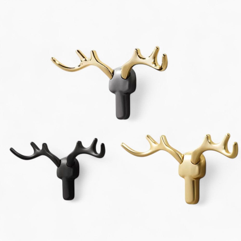 My Store Noir Porte Manteau Patere Cerf noir