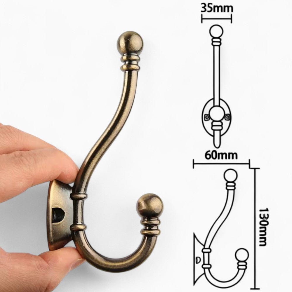 My Store Noir Porte Manteau Patere Crochet ancien noir