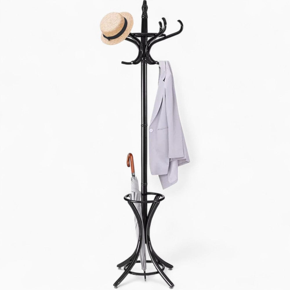 My Store Noir Porte Manteau Perroquet Noir