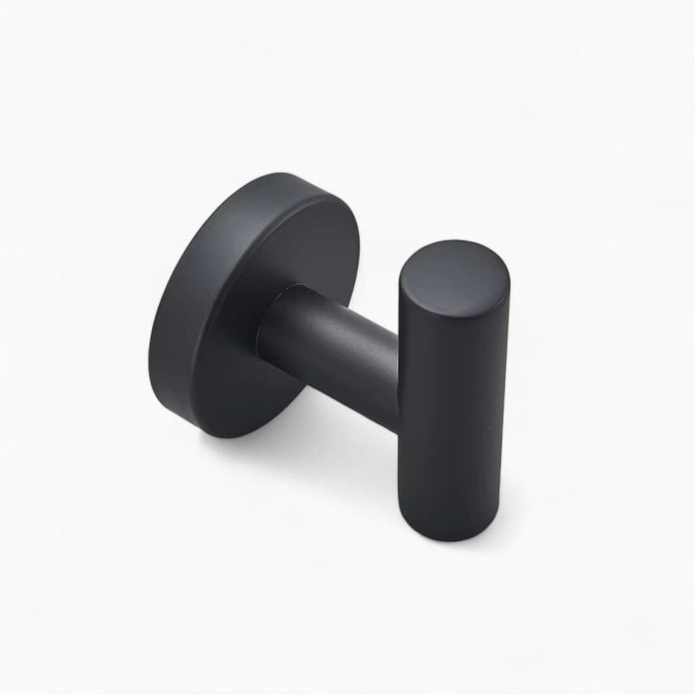 My Store Noir Porte Manteau salle de bain Crochet tuyau noir