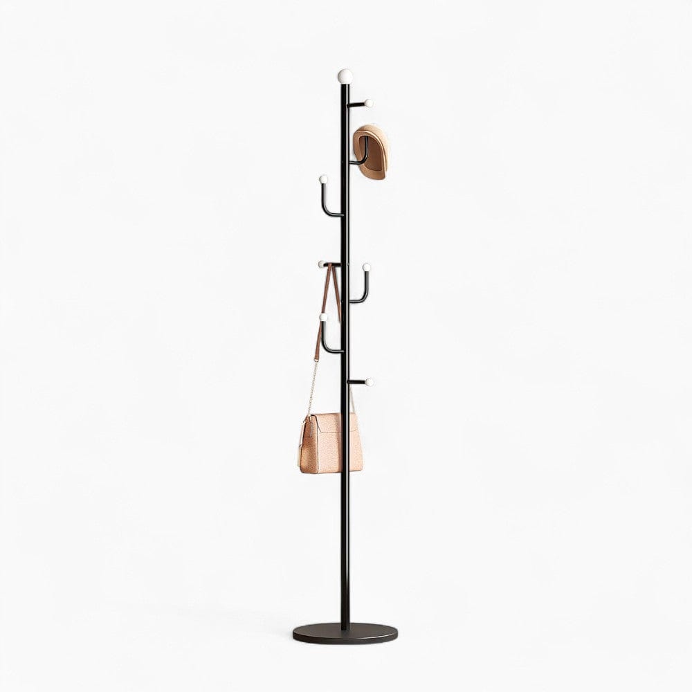 My Store Noir Porte Manteau sur Pied Branche Champignon noir
