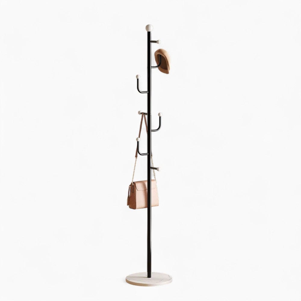 My Store Noir Porte Manteau sur Pied Branche Champignon Noir/blanc