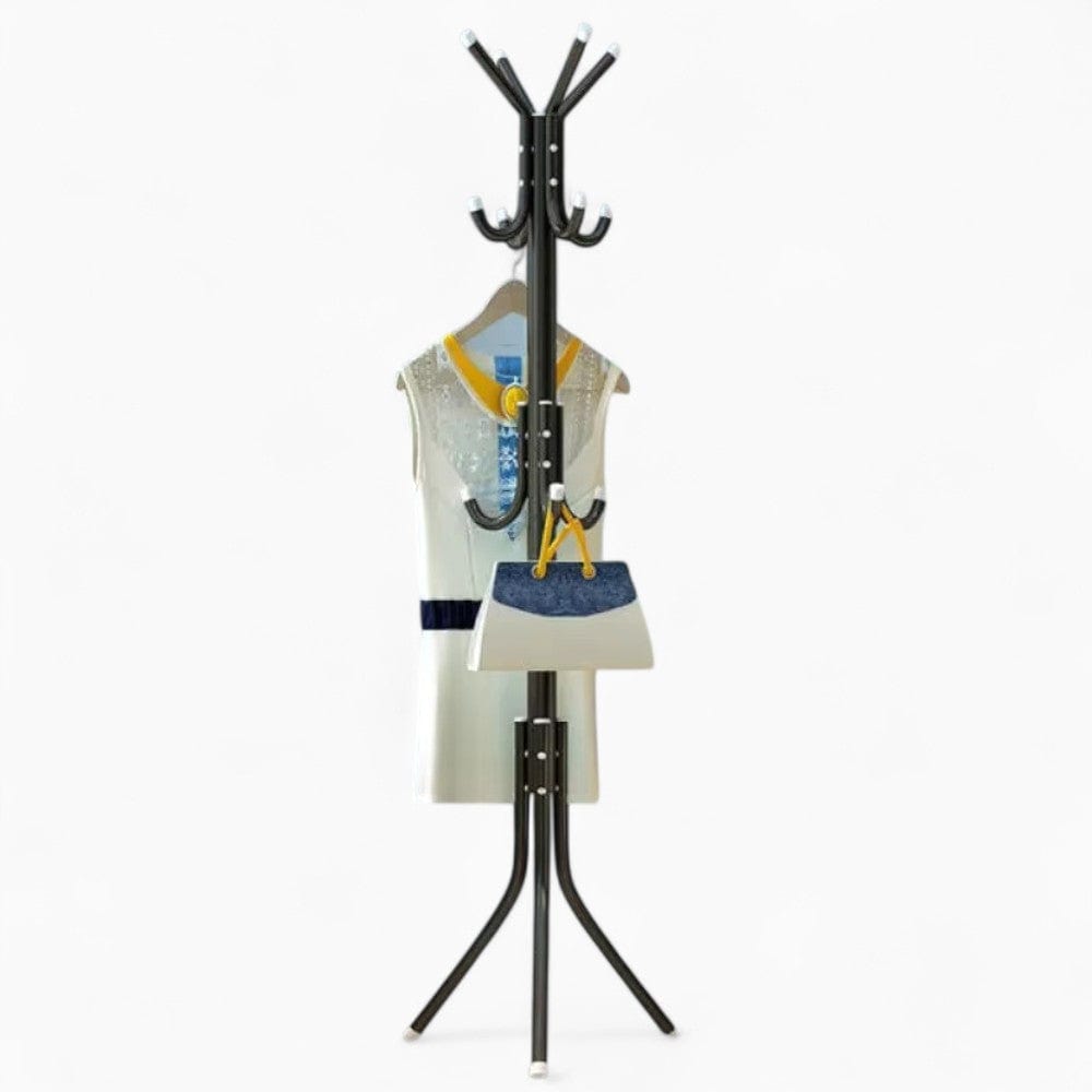 My Store Noir Porte Manteau sur Pied Perroquet noir