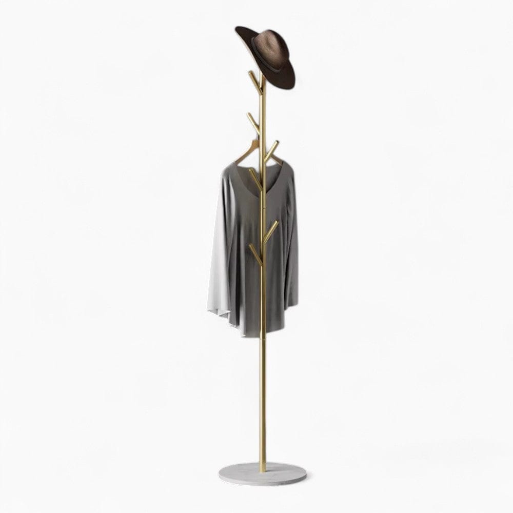 My Store Or Porte Manteau Arbre sur Pied Or/blanc