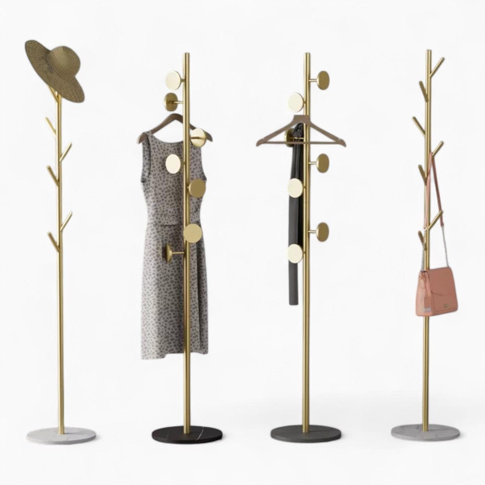 My Store Or Porte Manteau Arbre sur Pied Or/noir