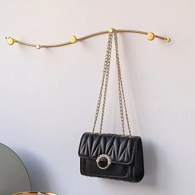 My Store Or Porte Manteau design Vague dorée