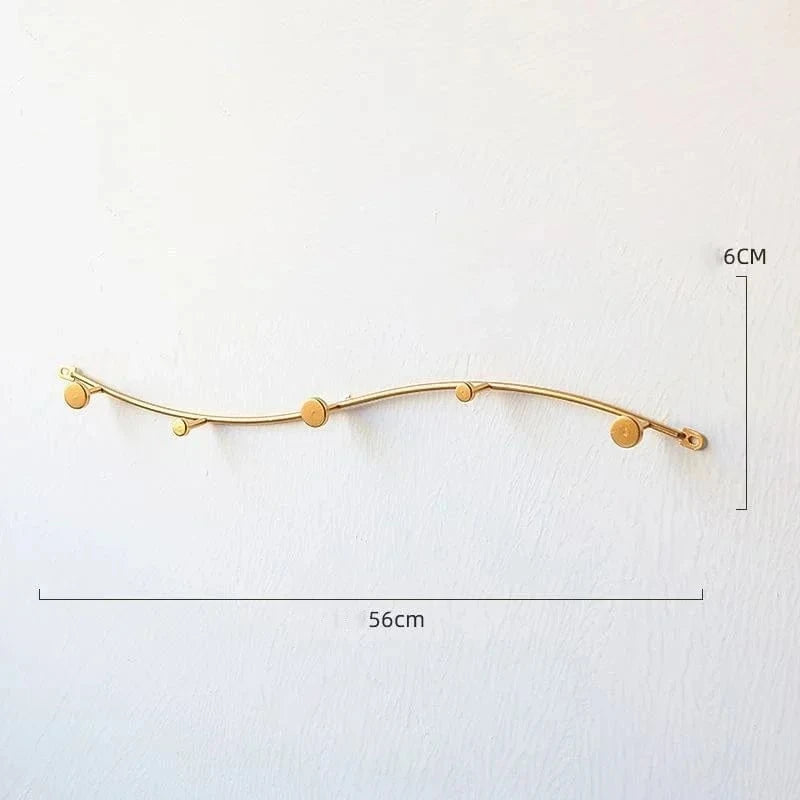 My Store Or Porte Manteau design Vague dorée