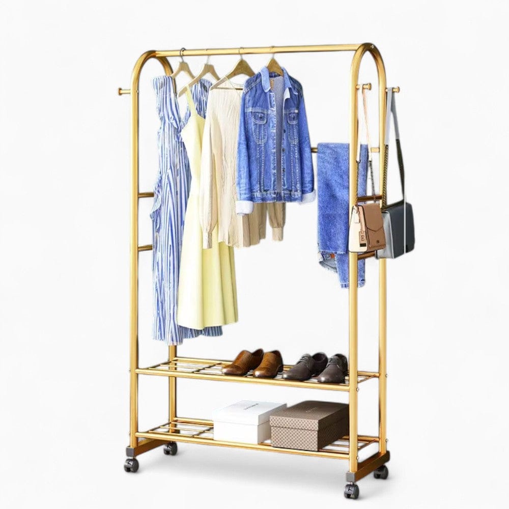 My Store Or Porte Manteau Meuble Chaussure Petit Luxe or