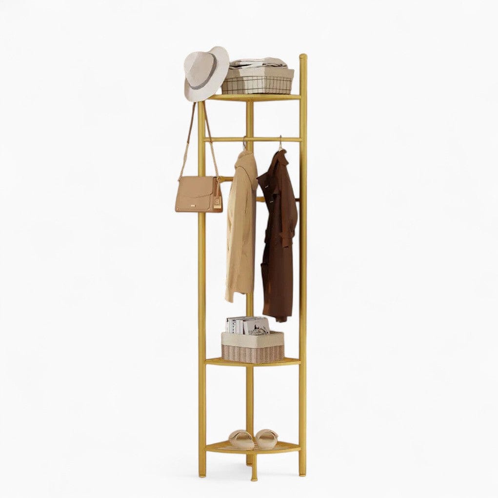 My Store Or Porte Manteau Meuble Chaussure Simple or
