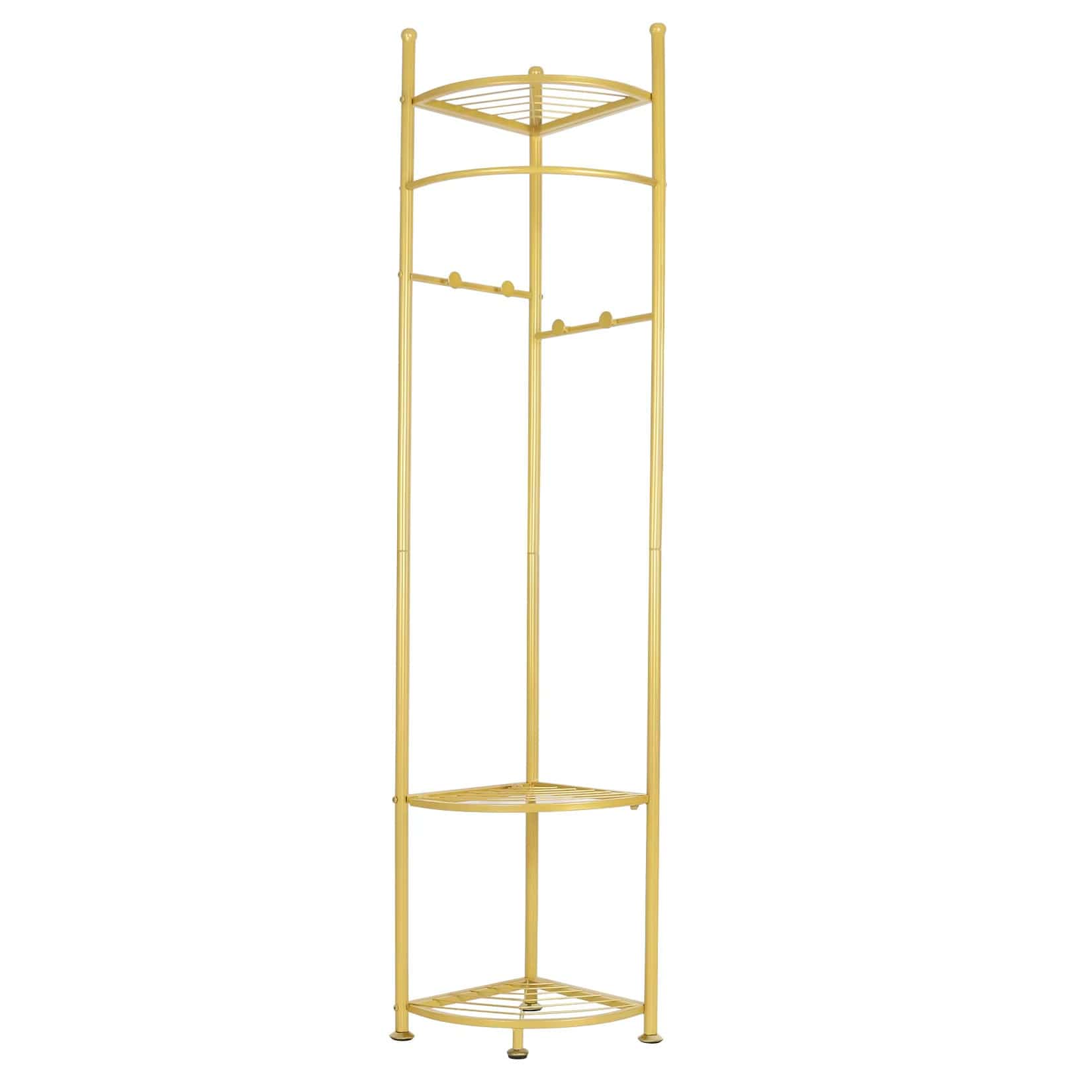 My Store Or Porte Manteau Meuble Chaussure Simple or