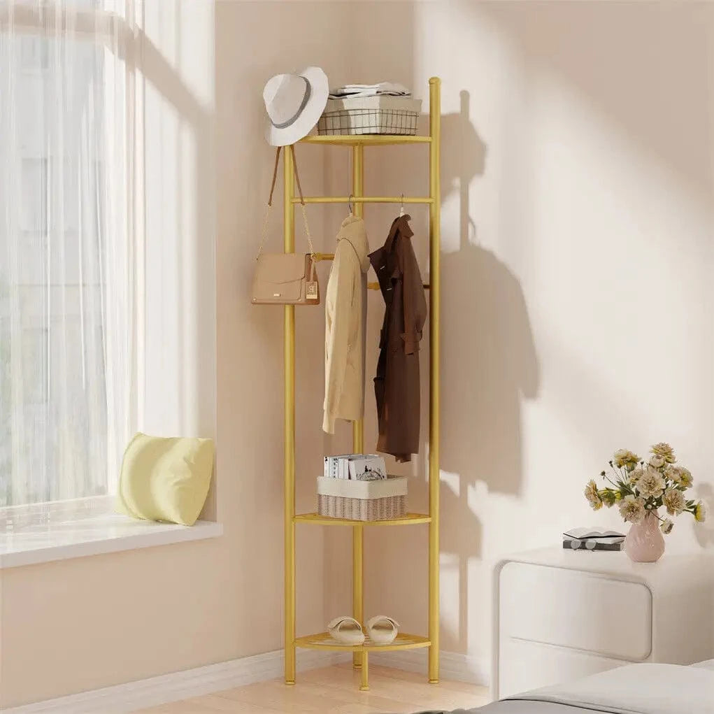 My Store Or Porte Manteau Meuble Chaussure Simple or