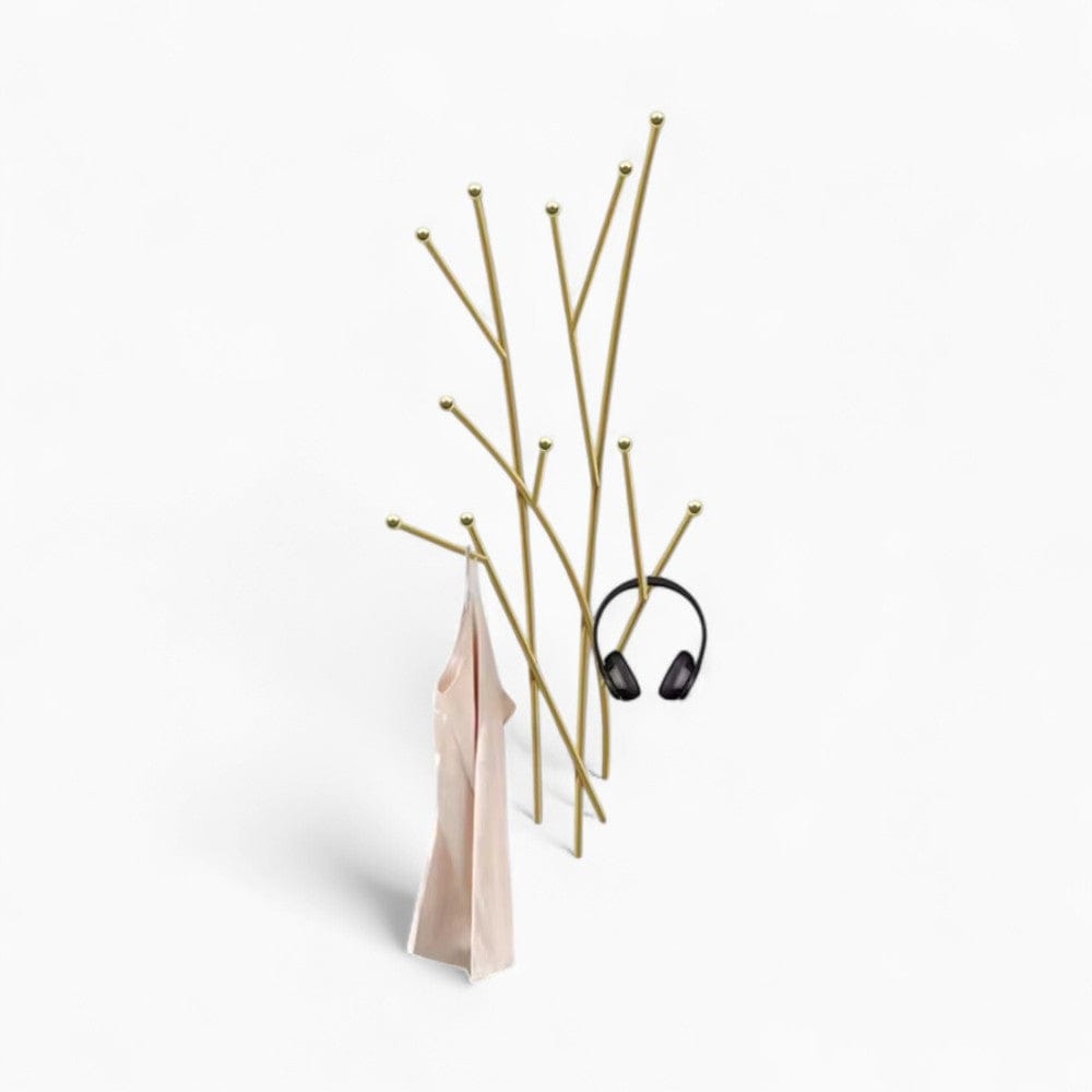 My Store Or Porte Manteau Mural - Branches dorée