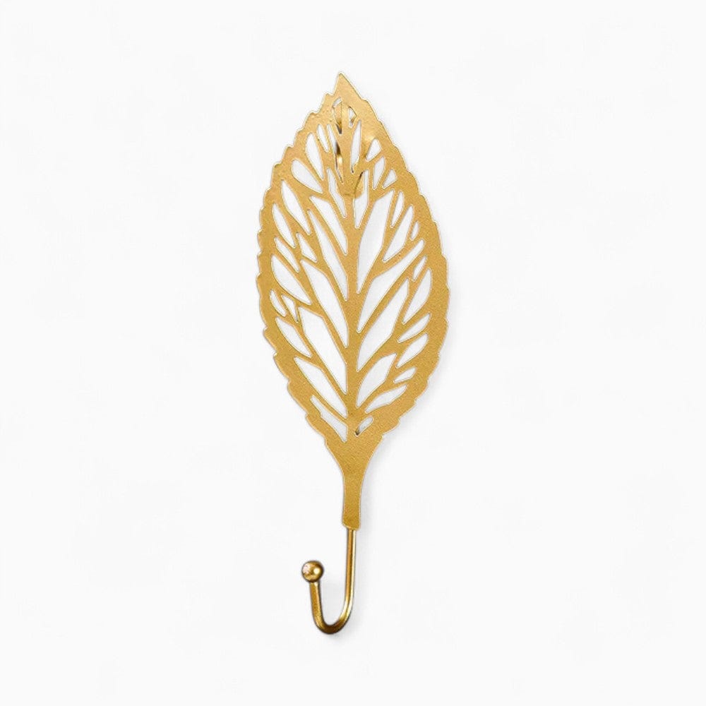 My Store Or Porte Manteau patere - Feuille ronde