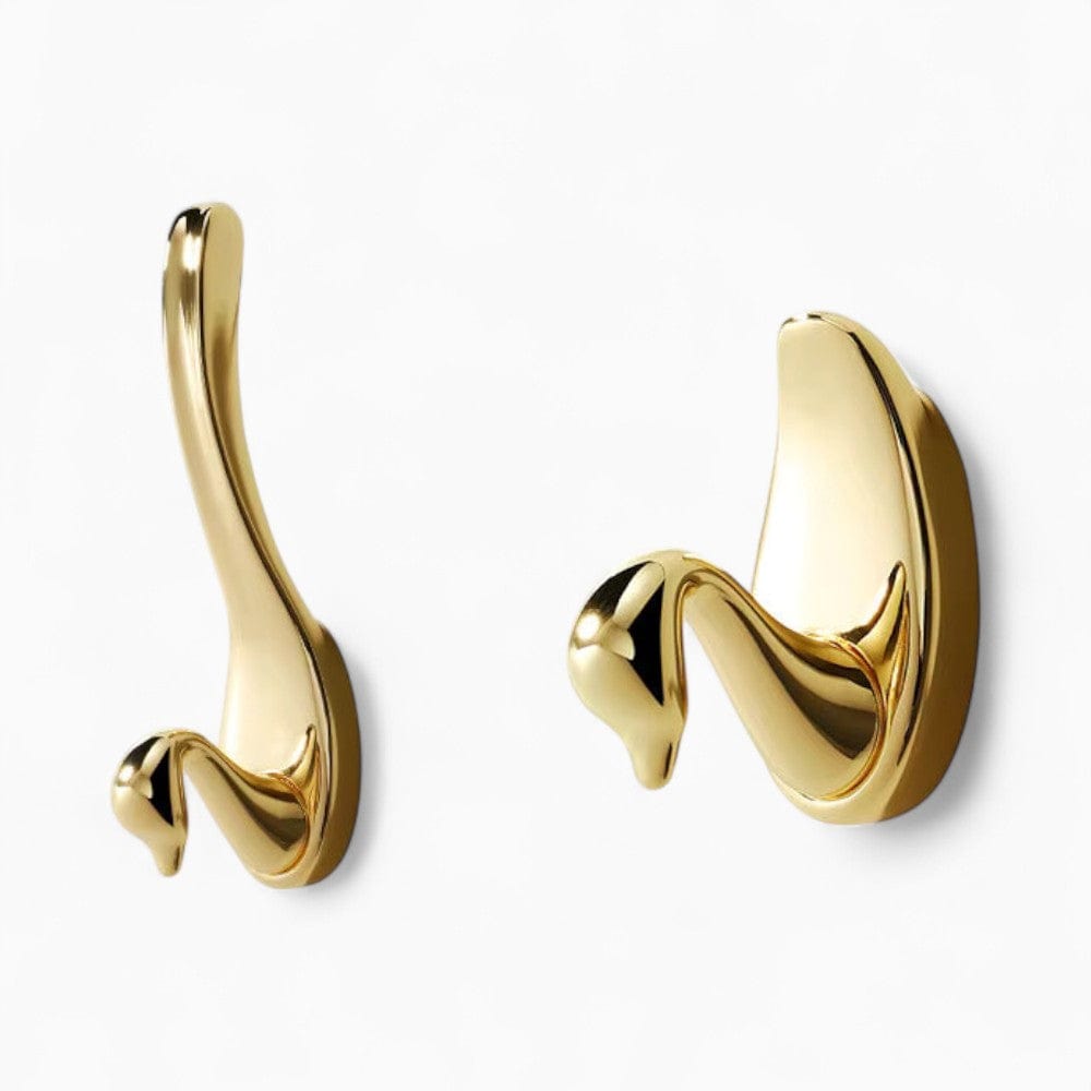 My Store Porte Manteau Patere - Cygne dorée brillant