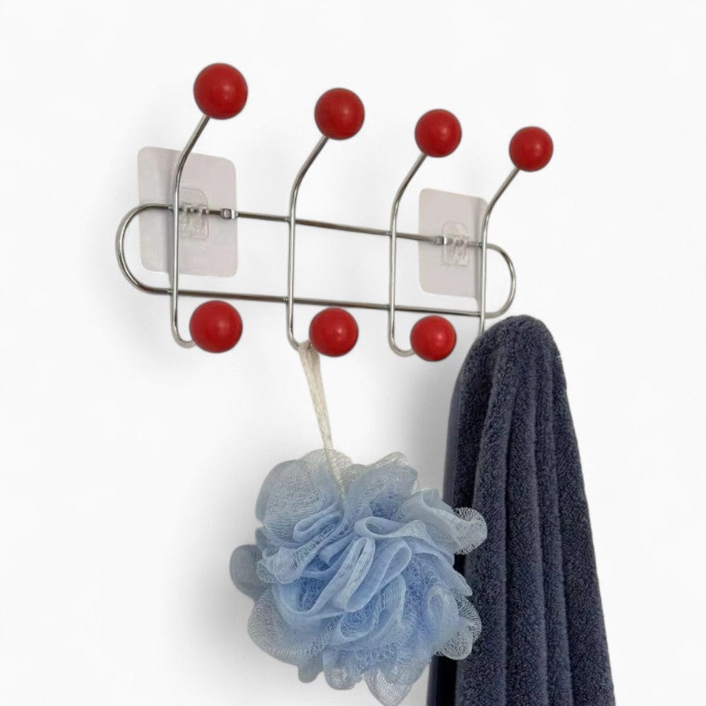 My Store Rouge Porte Manteau Mural Entrée métal Crochet rouge