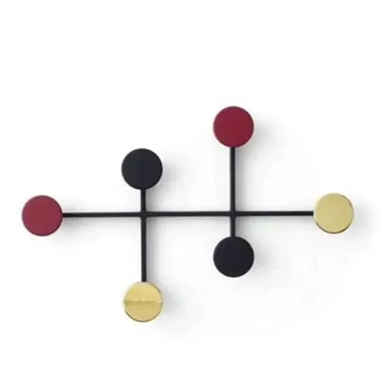My Store Rouge Porte Manteau Mural Rond coloré