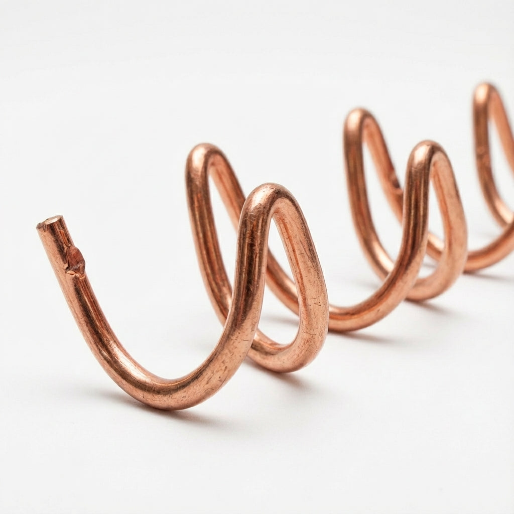 Porte Manteau design Vrille rose