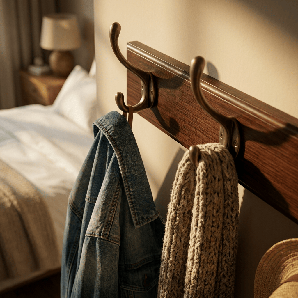 Porte Manteau entrée Ancien Crochet bois