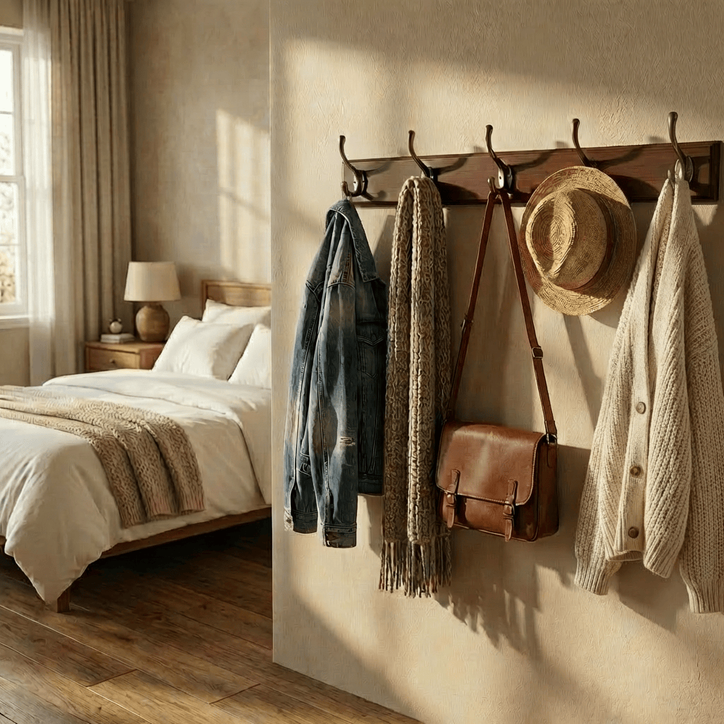 Porte Manteau entrée Ancien Grand Crochet bois