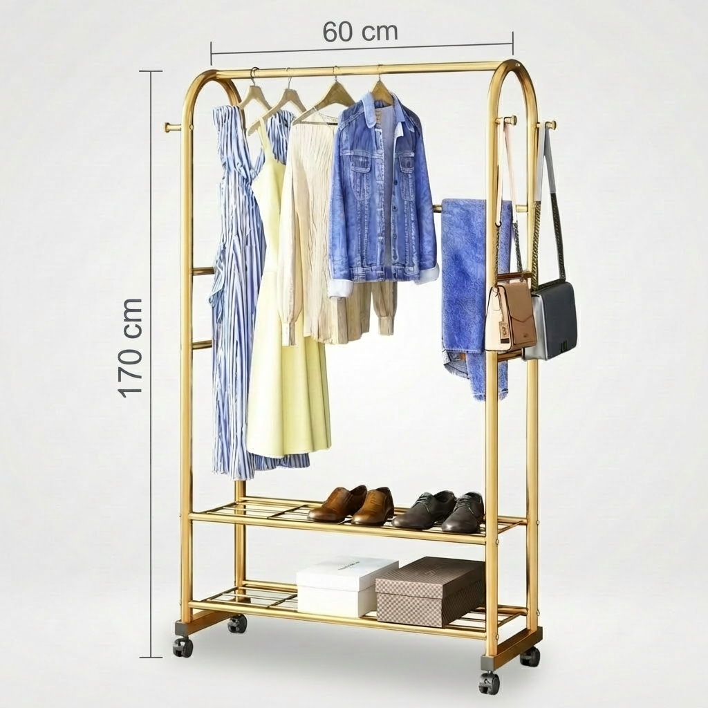 Porte Manteau Meuble Chaussure Petit Luxe or