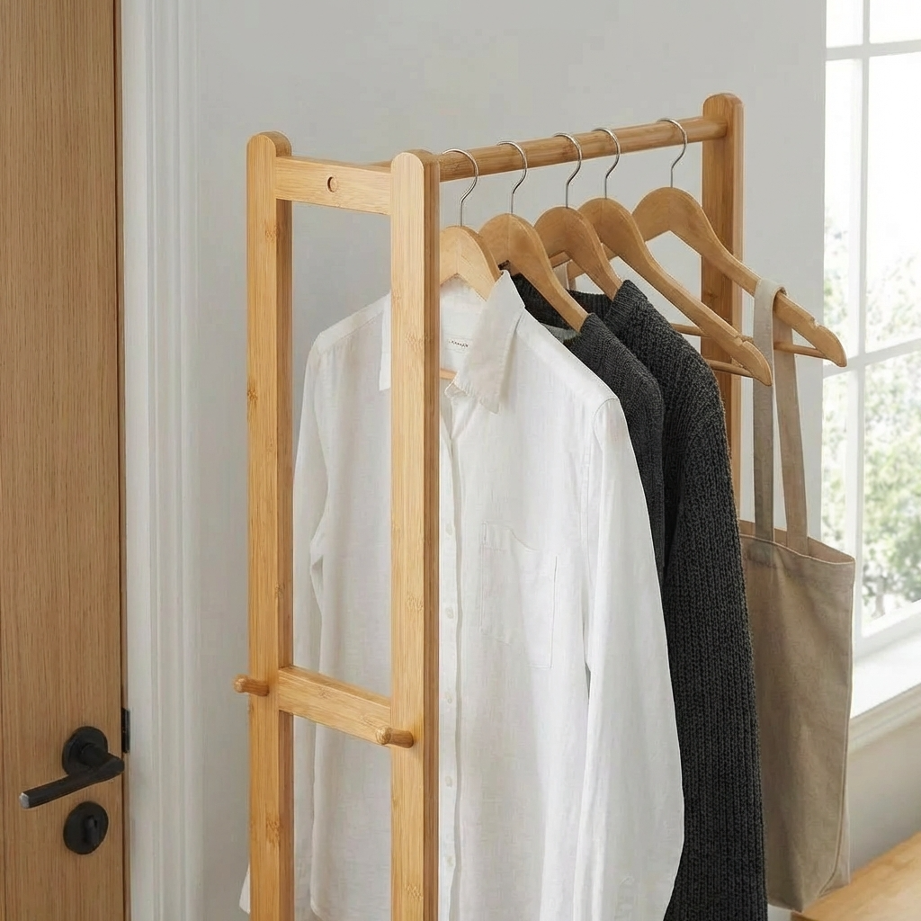 Porte Manteau Meuble Chaussure Simple bois