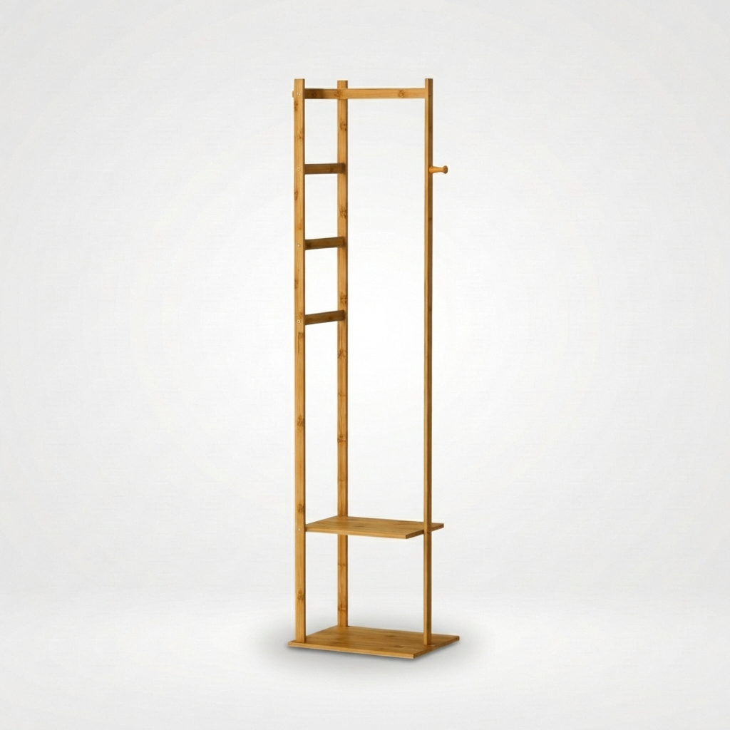 Porte Manteau Meuble Chaussure Simple bois Image