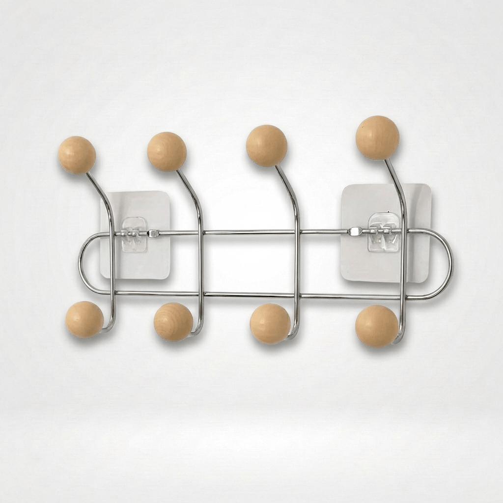 Porte Manteau Mural Entrée métal Crochet orange