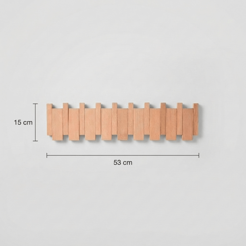 Porte Manteau Mural Grand Design bois claire