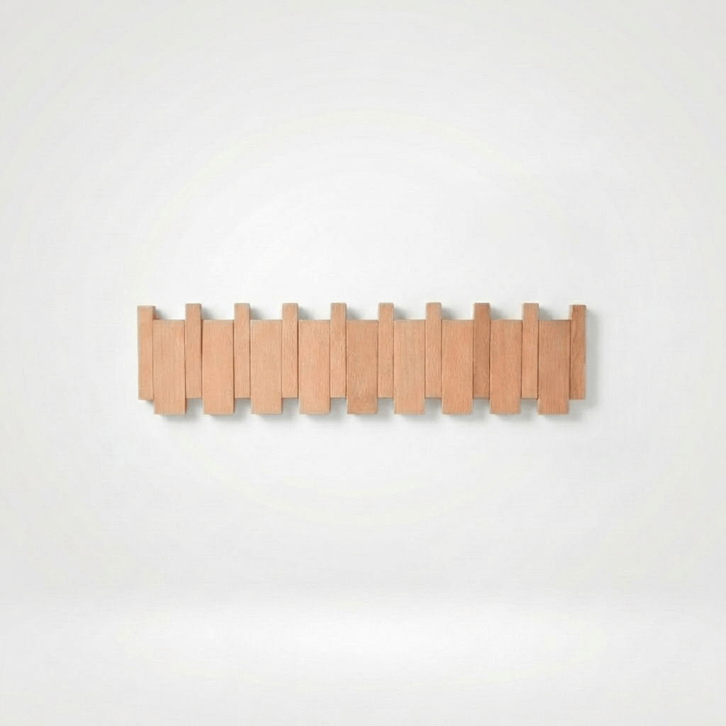 Porte Manteau Mural Grand Design bois claire Image