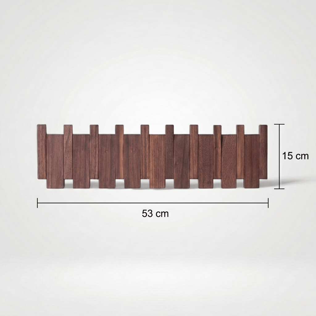 Porte Manteau Mural Grand Design bois foncé