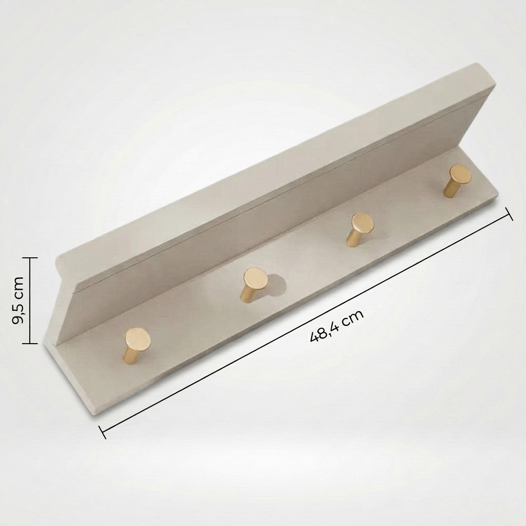 Porte Manteau Mural Petit Crochet bois gris