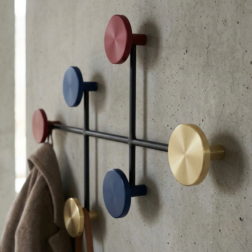 Porte Manteau Mural Rond couleur