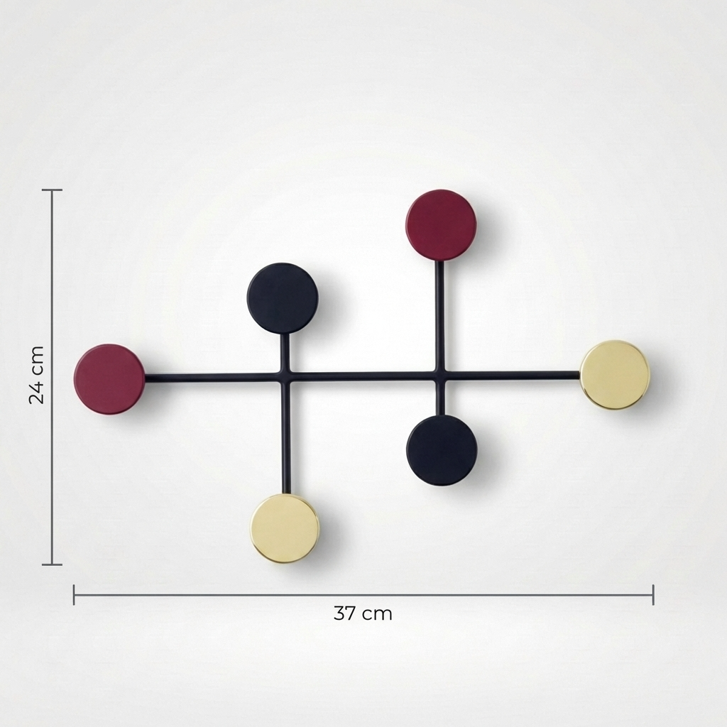 Porte Manteau Mural Rond couleur