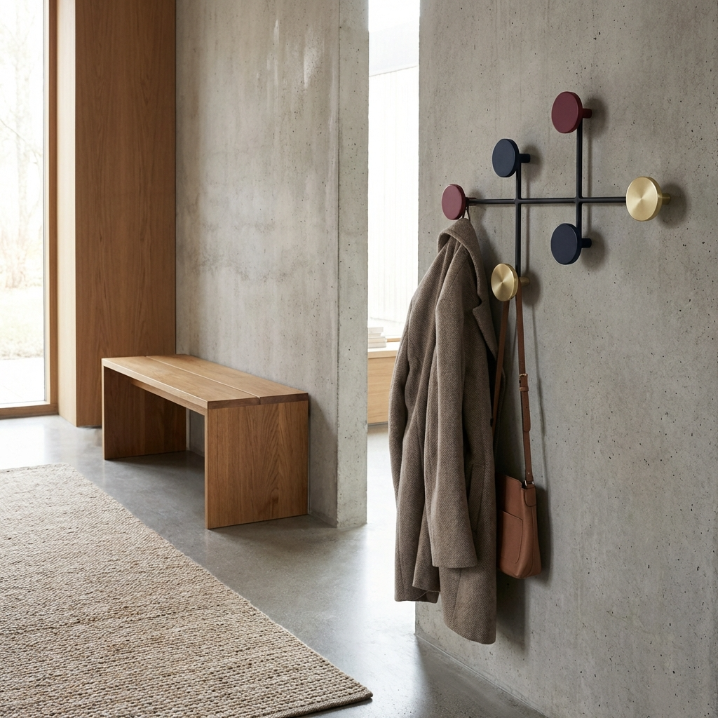 Porte Manteau Mural Rond couleur