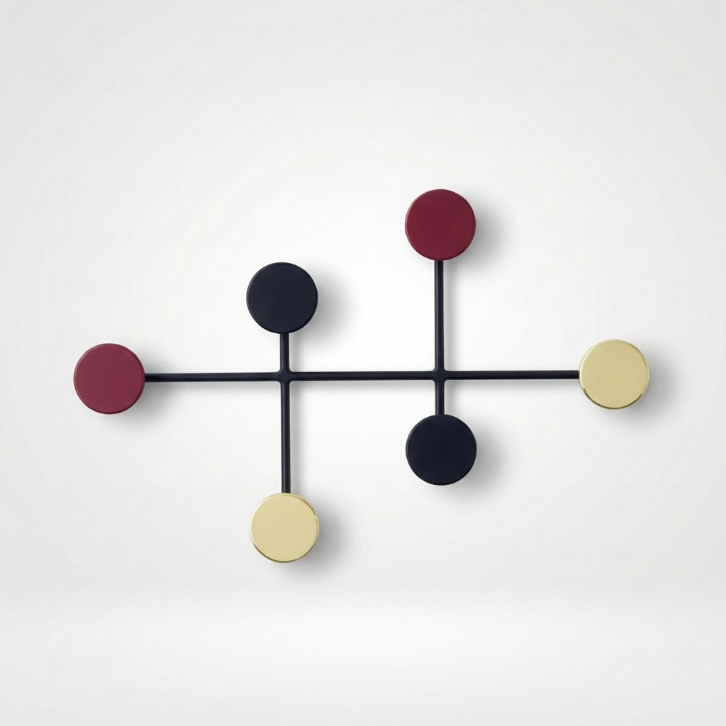 Porte Manteau Mural Rond couleur Image