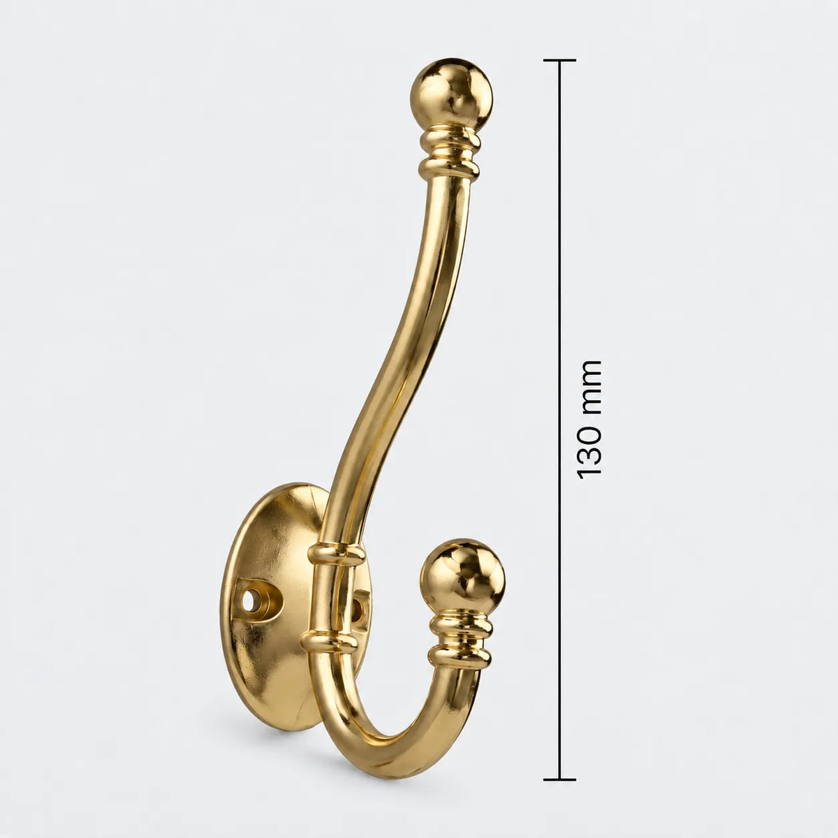 Dimensions de la patere crochet ancien : 130 mm de hauteur