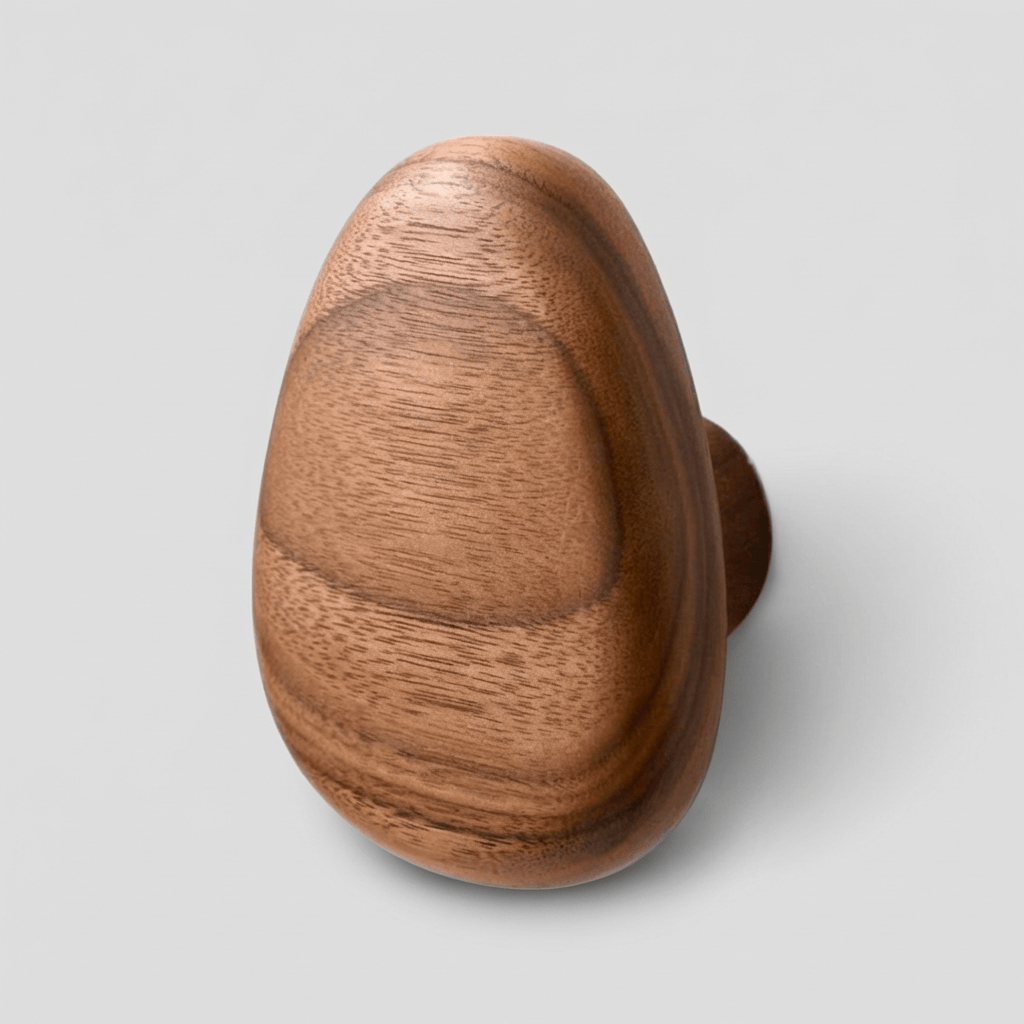 Porte Manteau Patere Ovale bois fonce