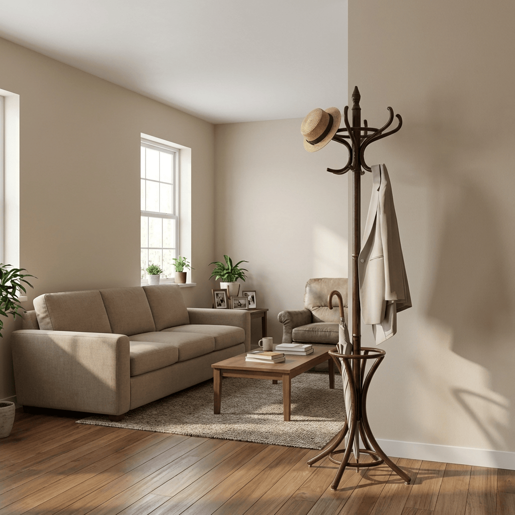 Porte Manteau Perroquet brun fonce