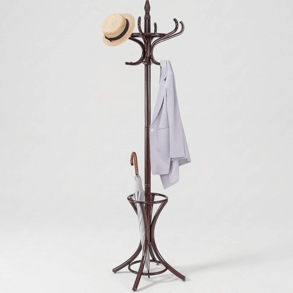 Porte Manteau Perroquet brun fonce