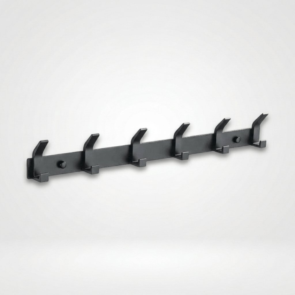Porte Manteau salle de bain Grand Crochet Metal noir
