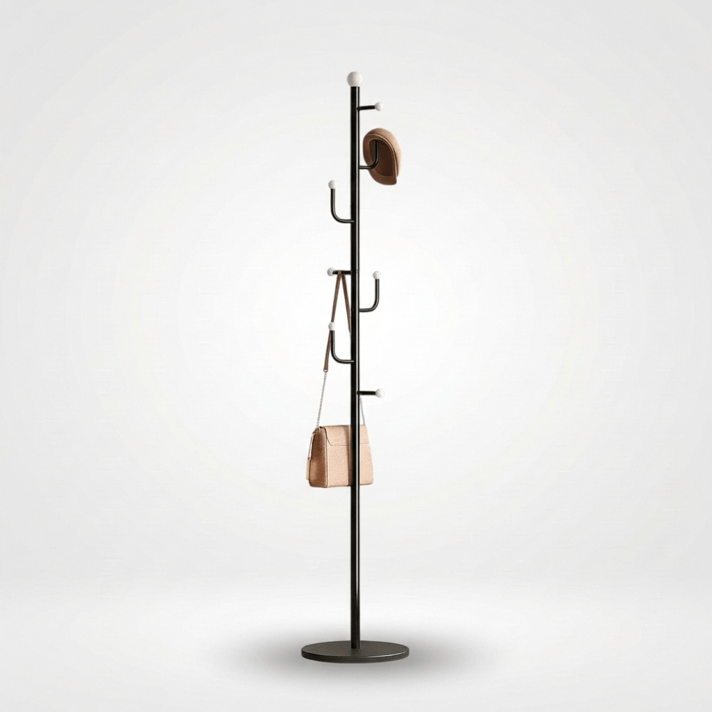 Porte Manteau sur Pied Branche Champignon noir