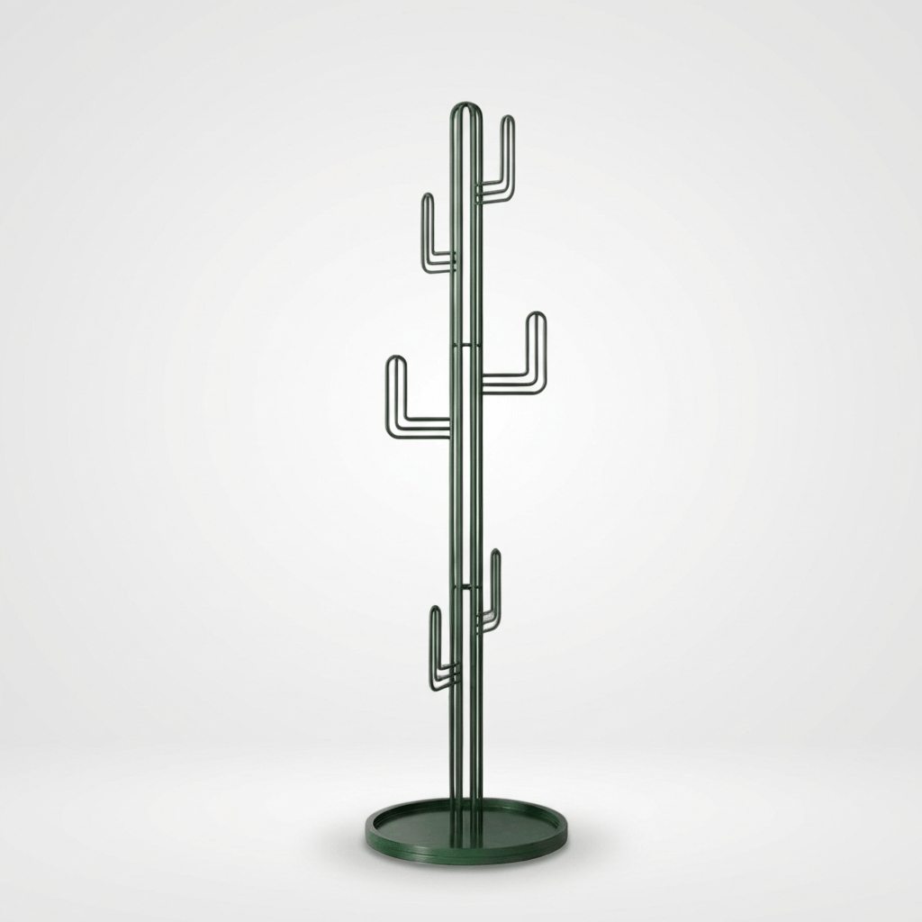 Porte Manteau sur Pied Cactus vert