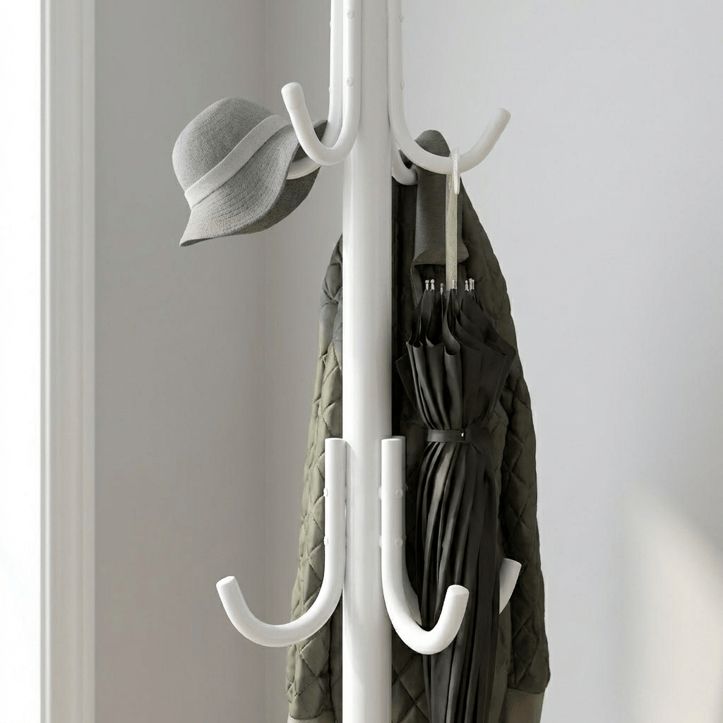 Porte Manteau sur Pied Perroquet blanc